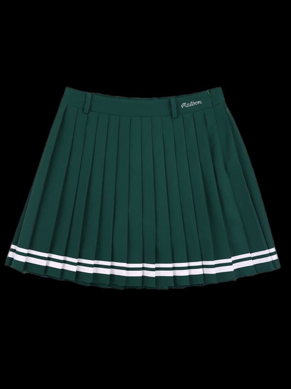 더블 라인 플리츠 스커트