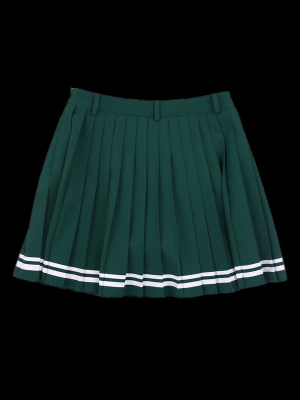 더블 라인 플리츠 스커트