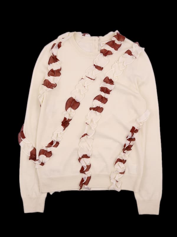 프릴 긴팔 니트