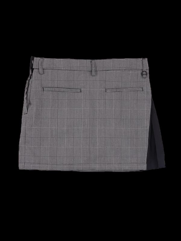 체크 밴딩 스커트