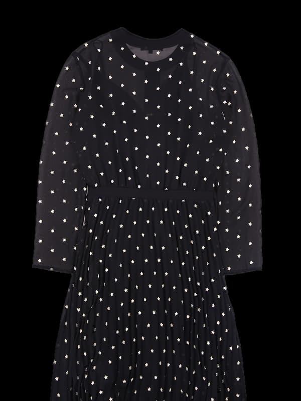 플라워 자수 롱 원피스