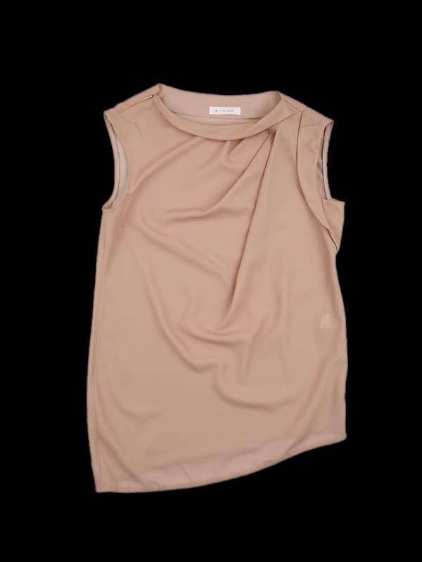 쉬폰 꼬임 민소매 블라우스