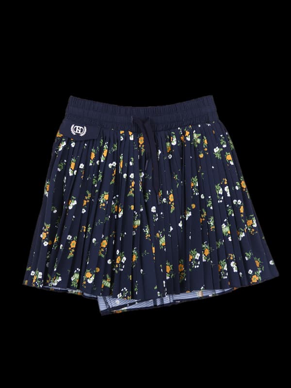 플로어 밴딩 스커트 팬츠