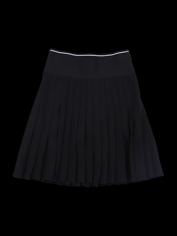 로고 밴딩 플리츠스커트
