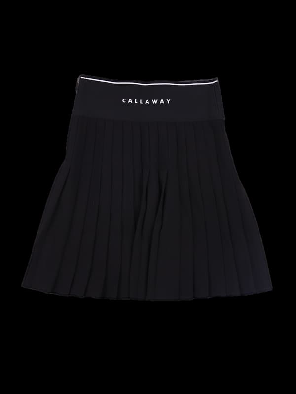 로고 밴딩 플리츠스커트