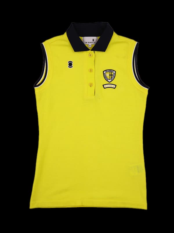 코튼 카라 니트 베스트