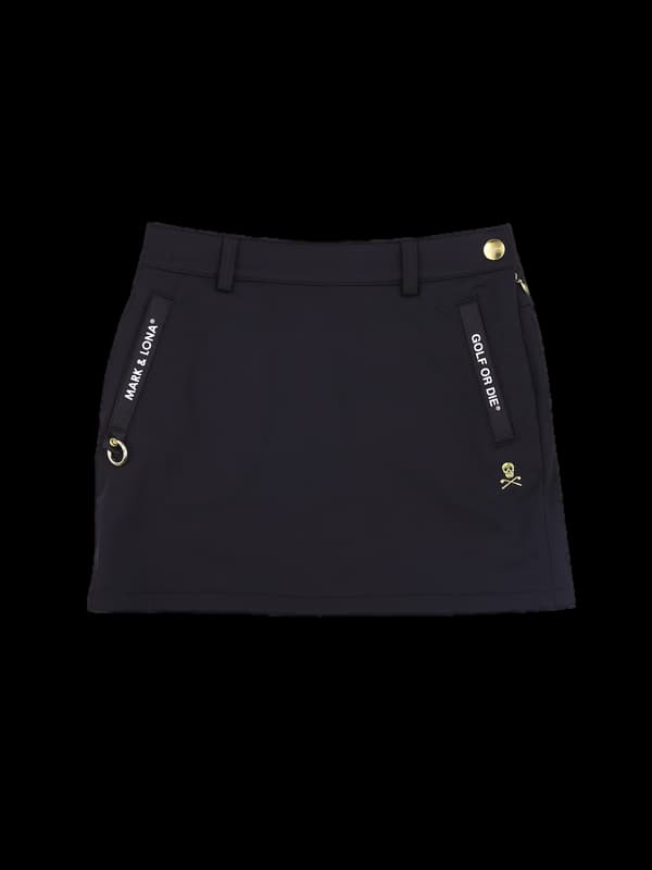 로고 기모 스커트