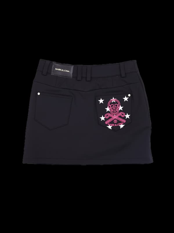 로고 기모 스커트