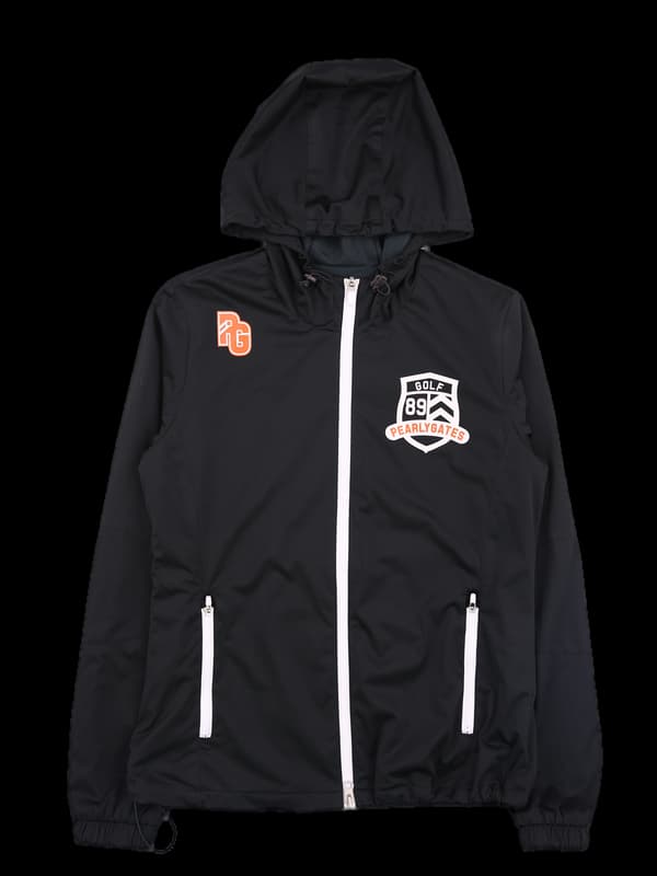 로고 후드바람막이