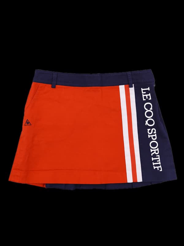 플리츠 면 스커트