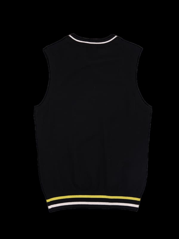 패치 니트 베스트