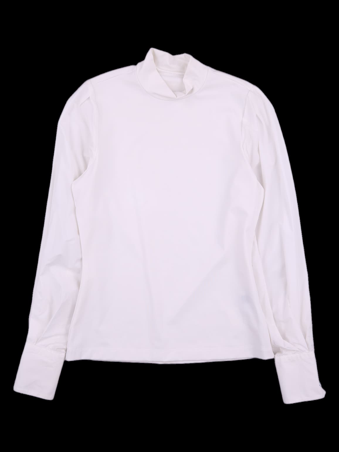 어깨퍼프 하이넥 긴팔