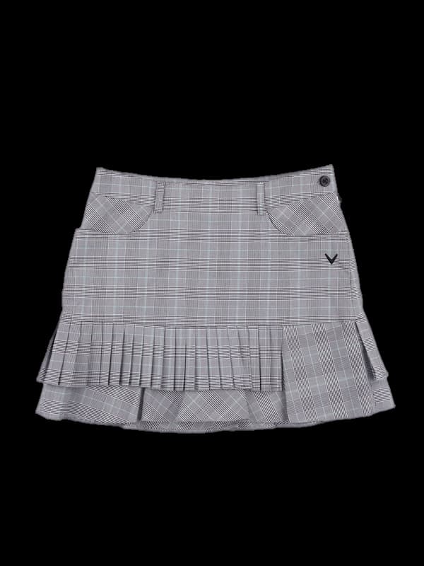 체크 플리츠 스커트