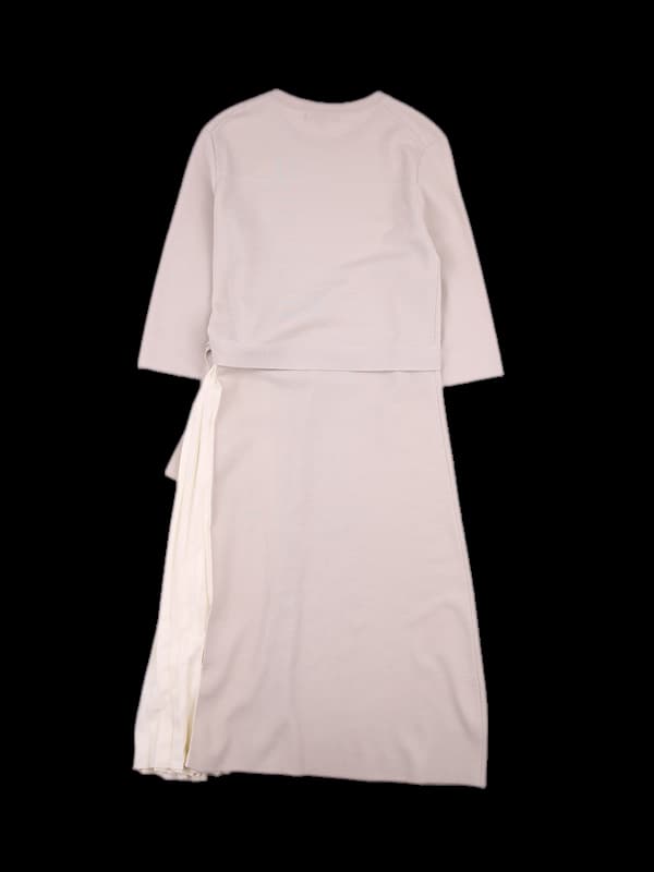 니트 플리츠 원피스