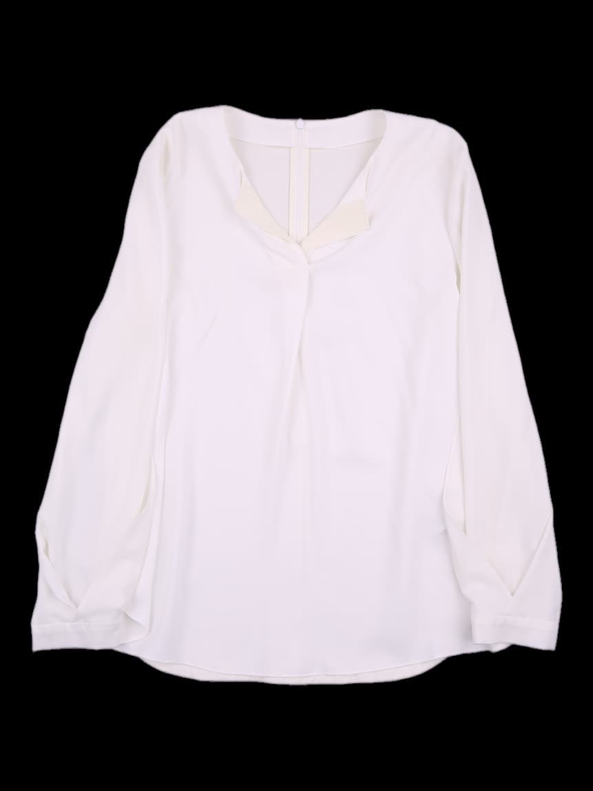 소매 트임 블라우스