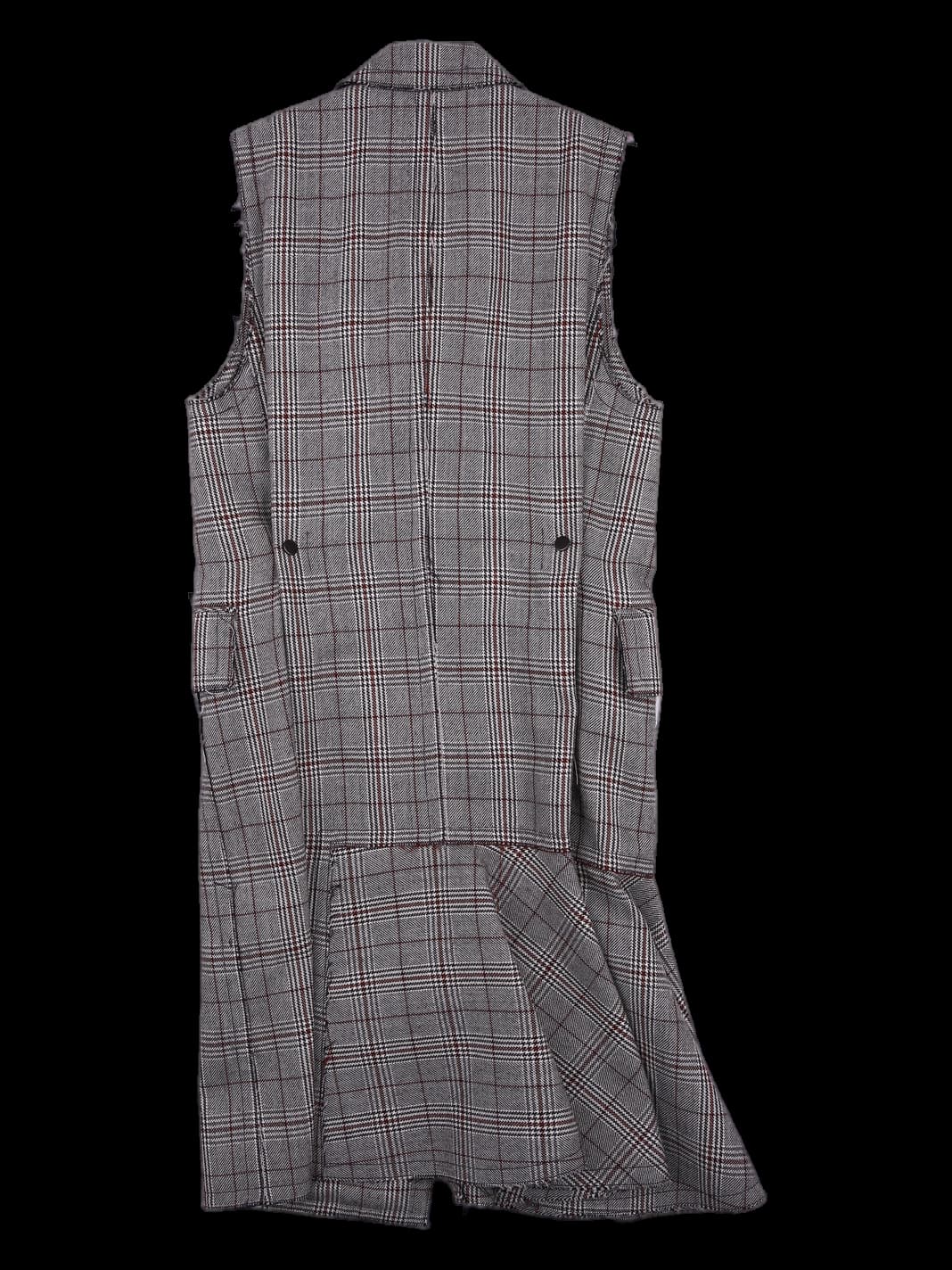 체크 롱 베스트