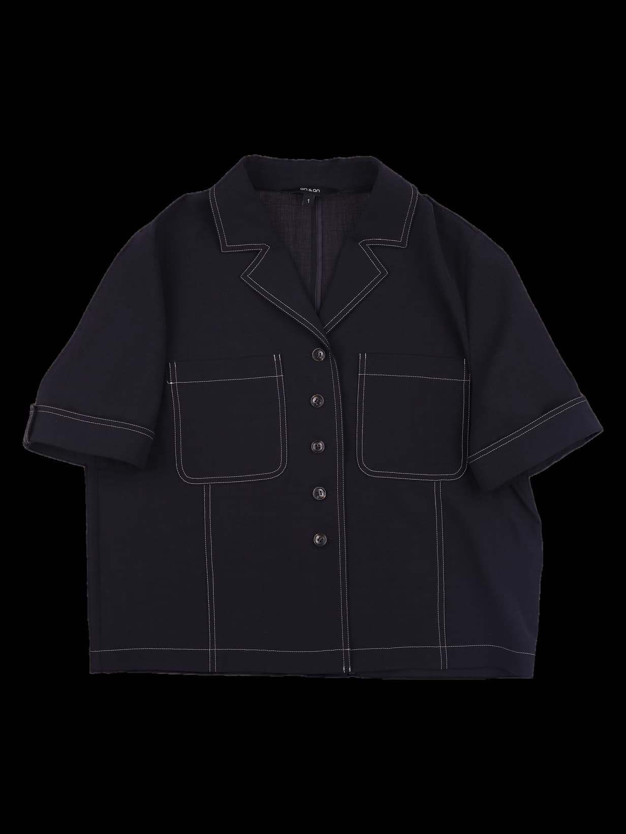 스티치 반팔셔츠