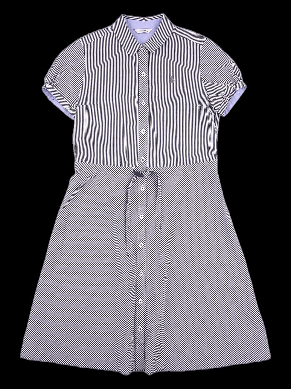 반팔 스트라이프 원피스