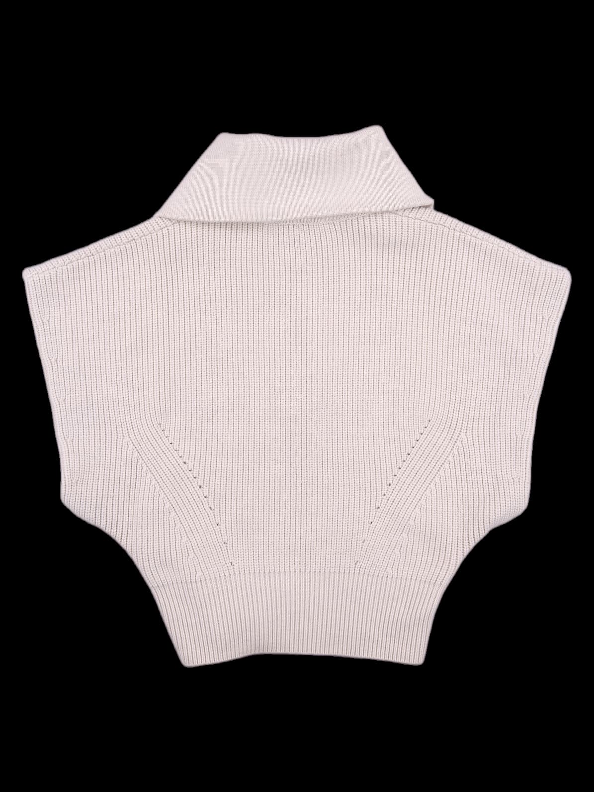 하프집업 민소매 니트