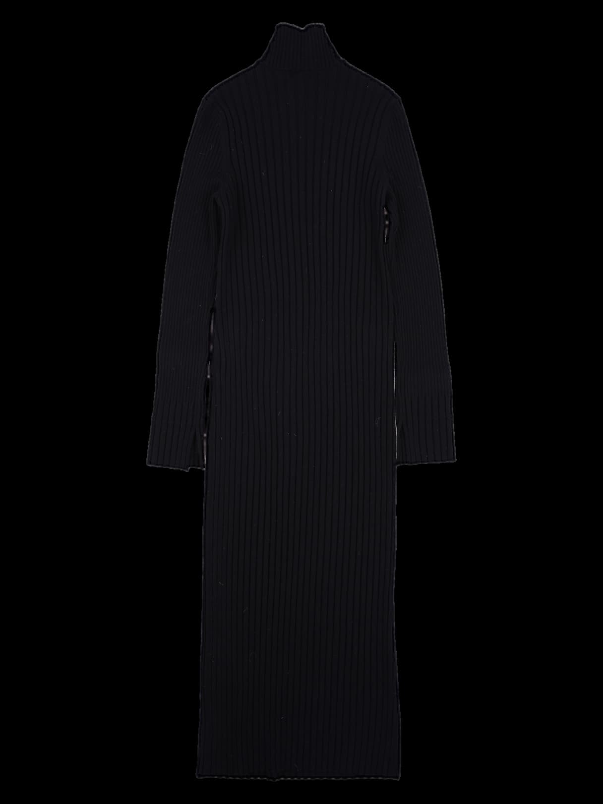 하이넥 니트 롱 원피스