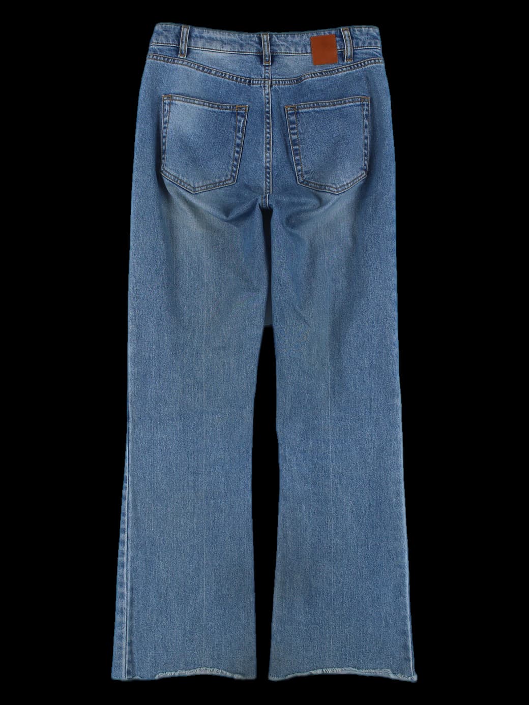 세미 부츠컷 데님 롱 팬츠