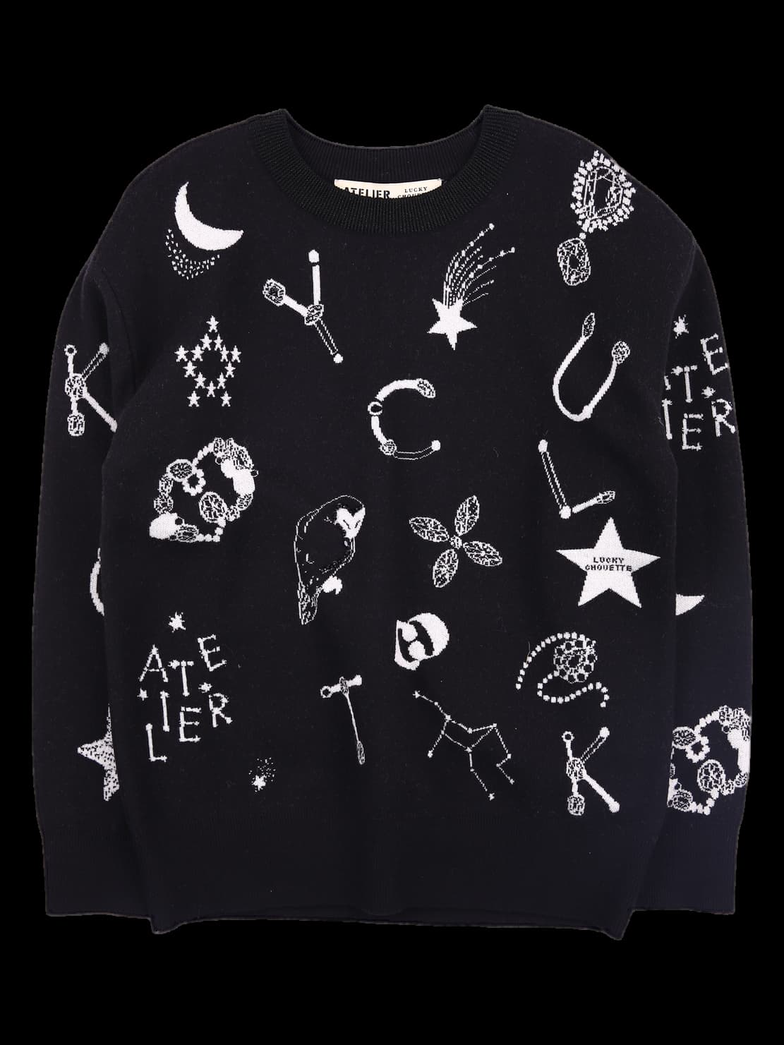 라운드넥 긴팔 니트