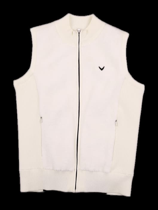 니트 방풍 민소매 집업