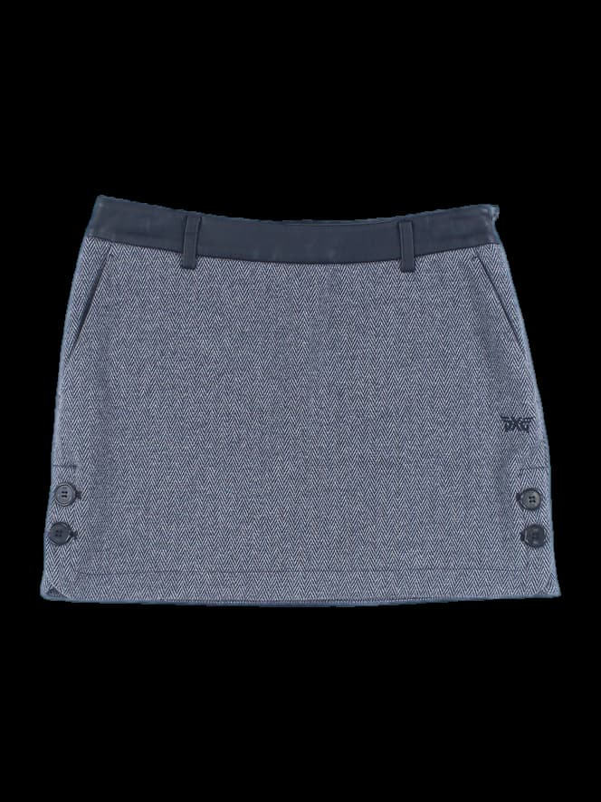 단추 포인트 치마