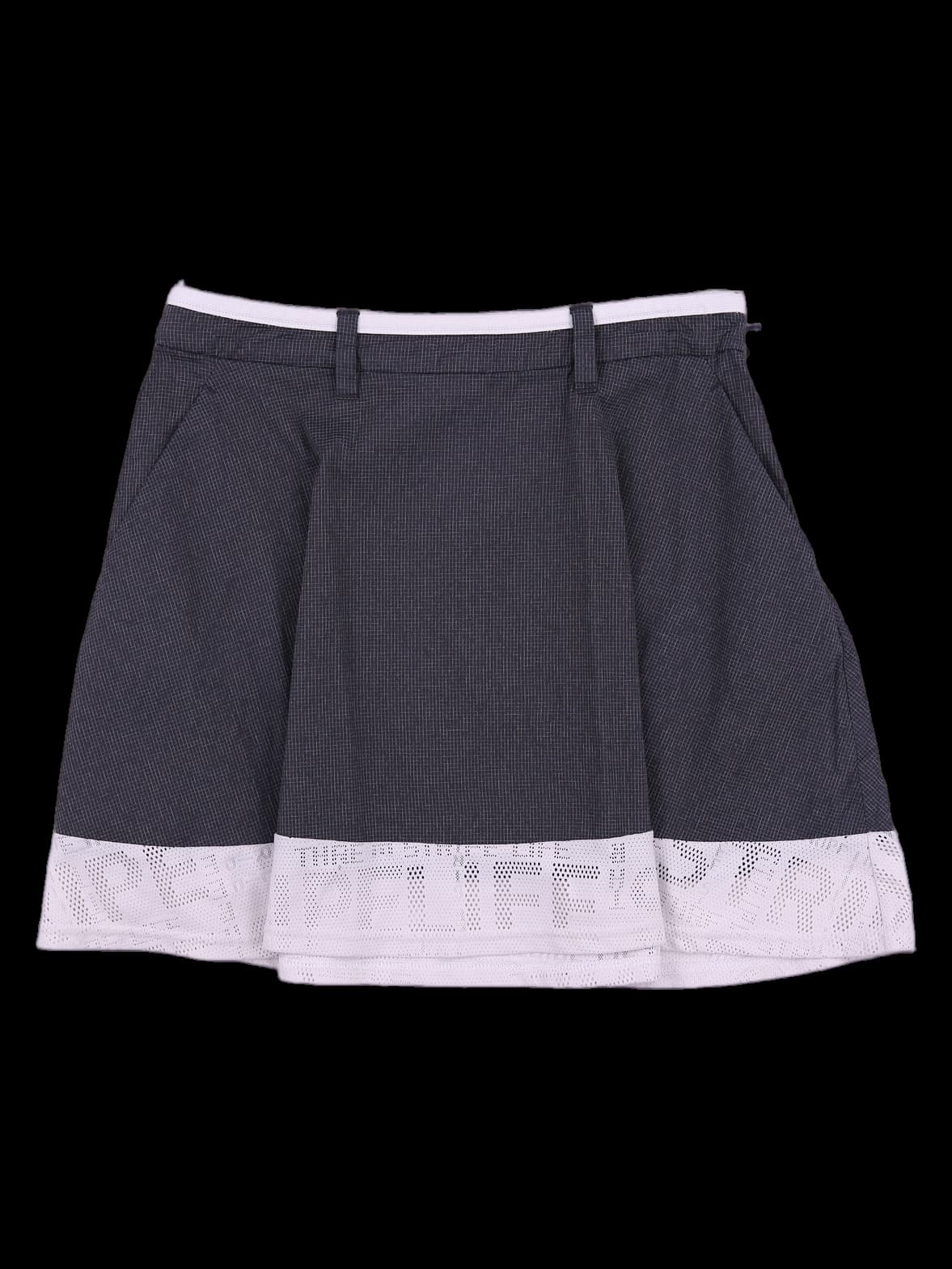 펀칭 플레어 스커트