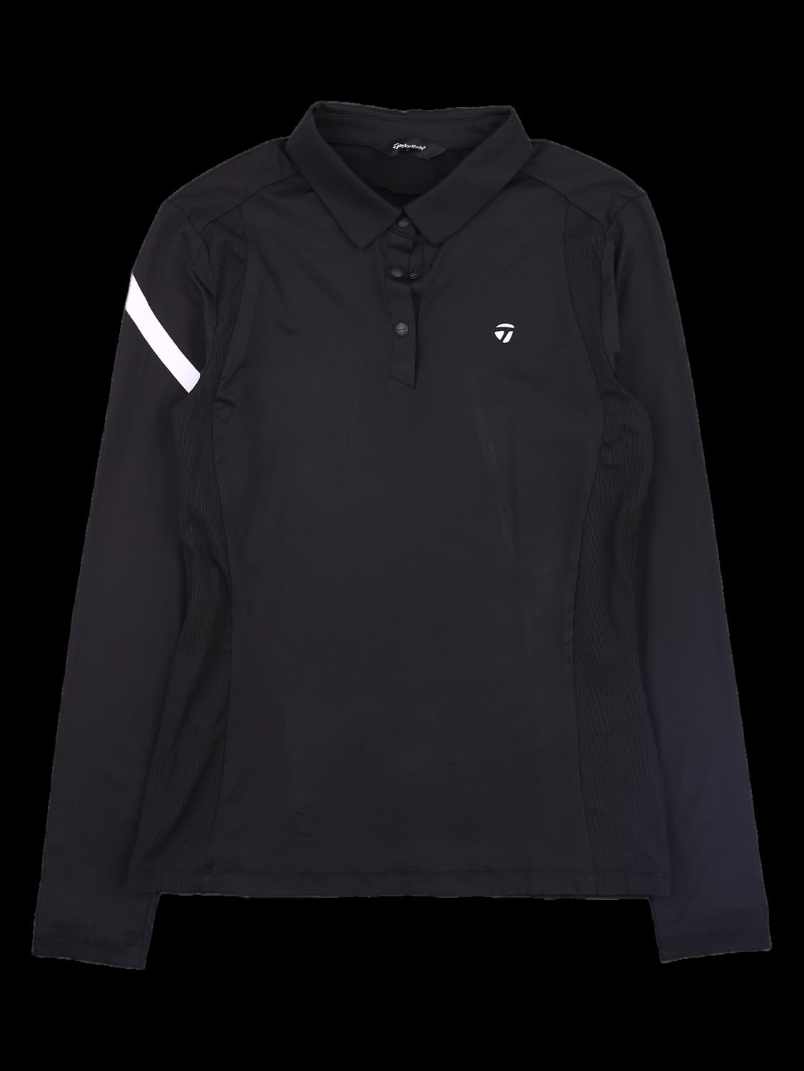 라인 배색 긴팔카라티