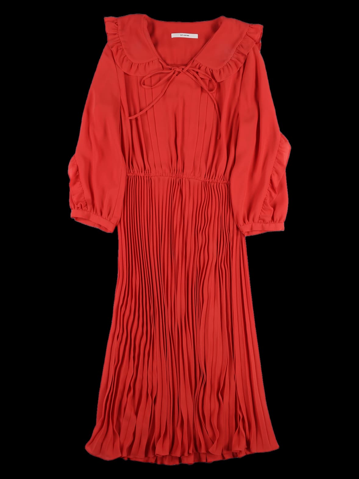 프릴 플리츠 원피스