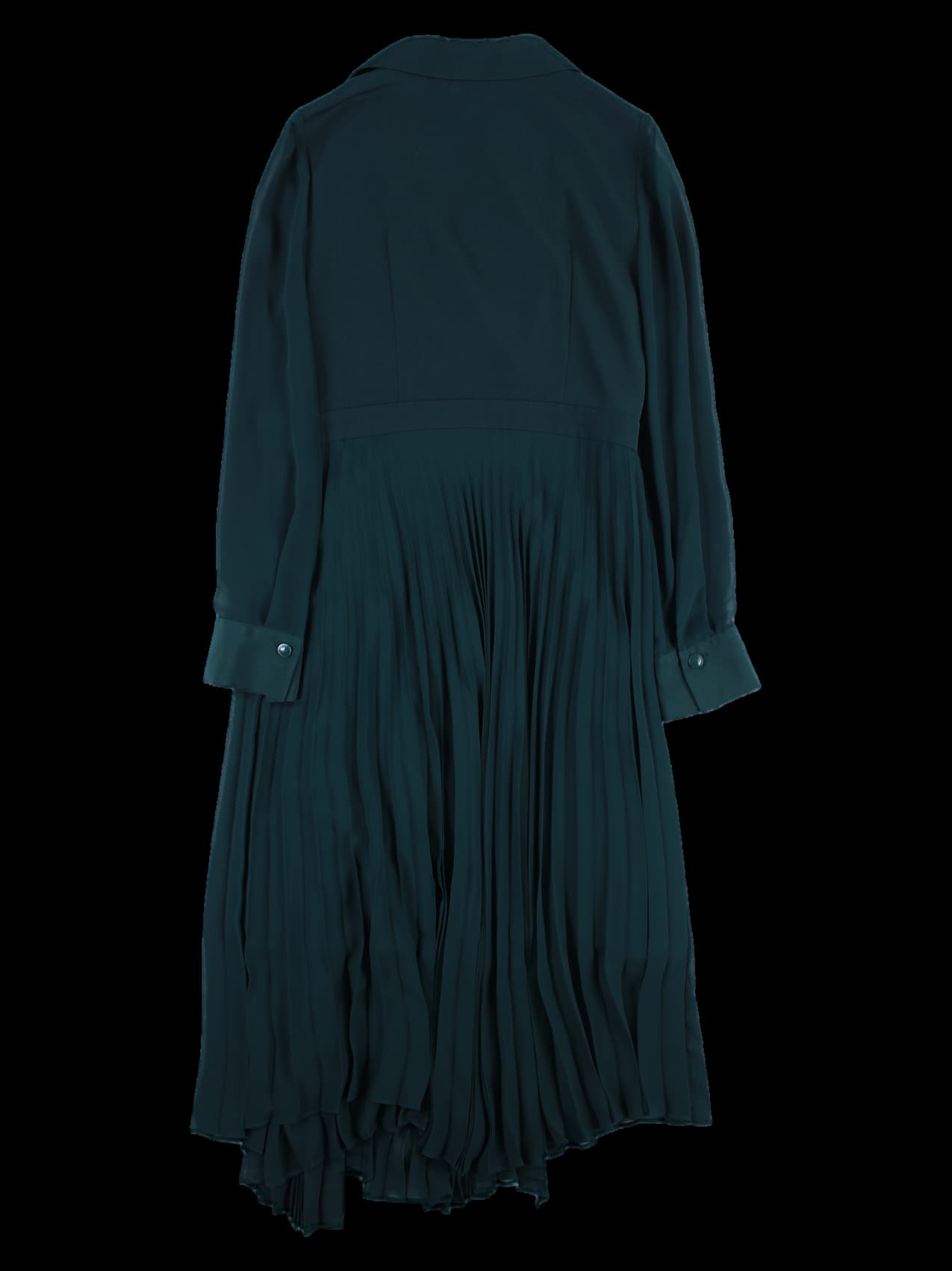 빅 카라 플리츠 스커트