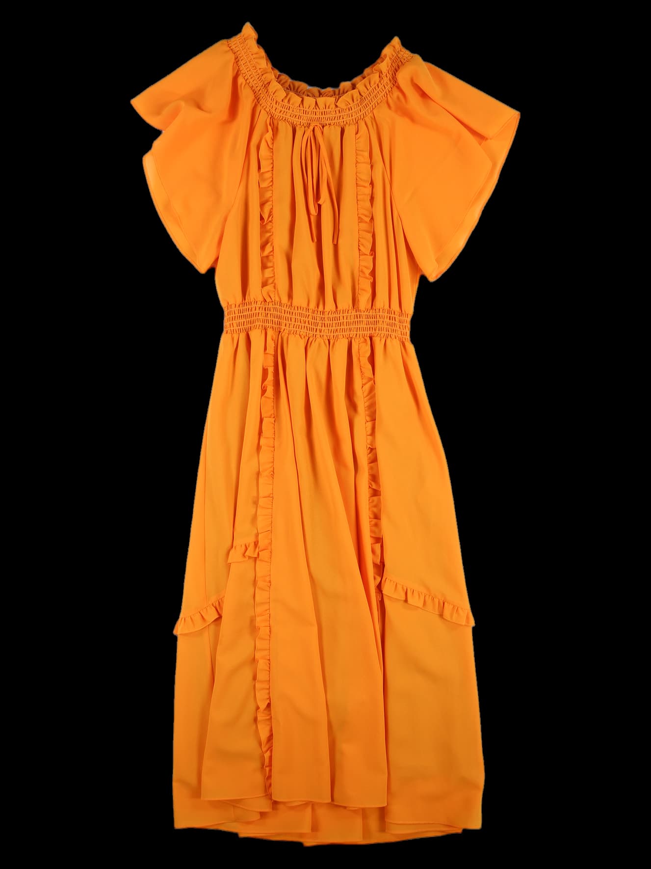 프릴 롱 원피스