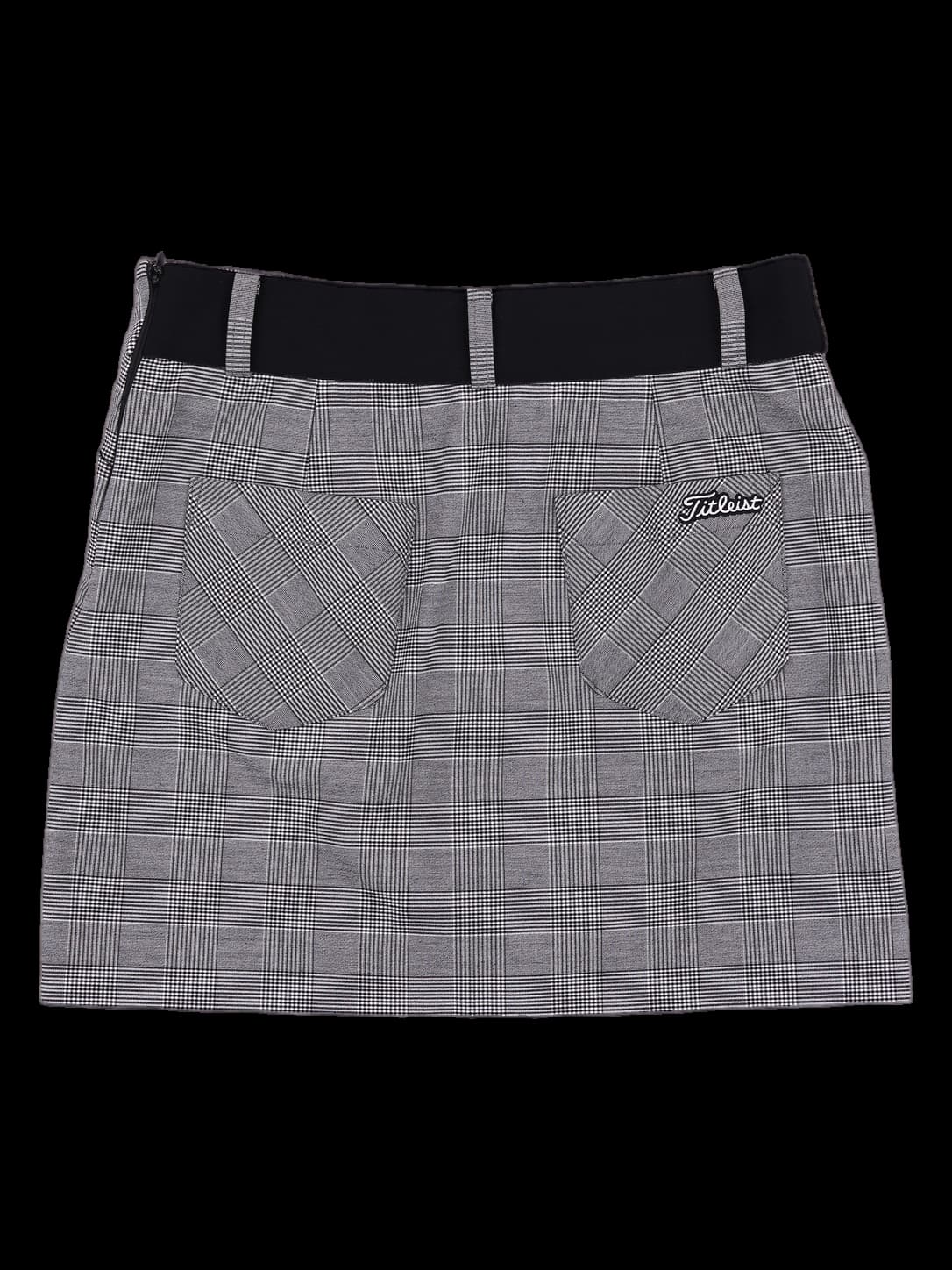 투포켓 체크 스커트