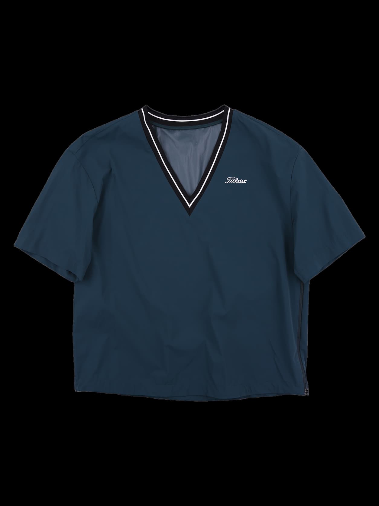 나일론 브이넥 반팔