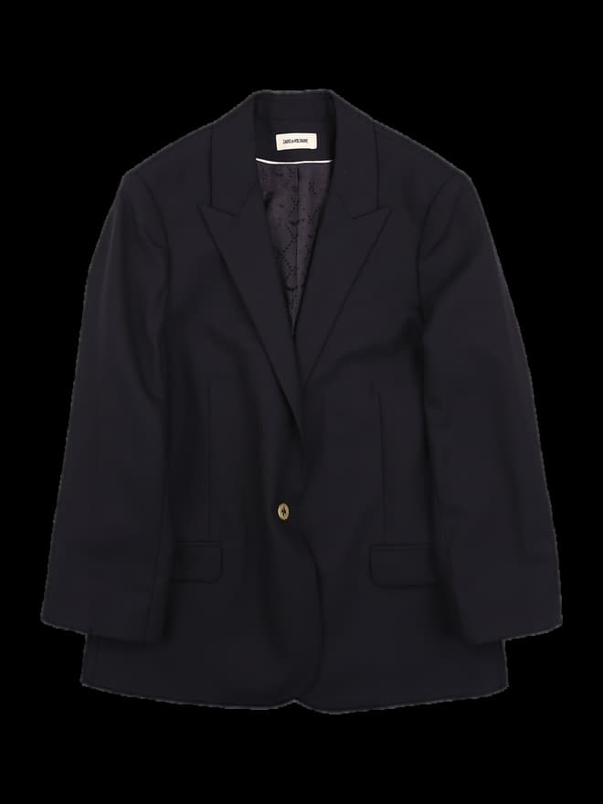 원 버튼 긴팔 자켓