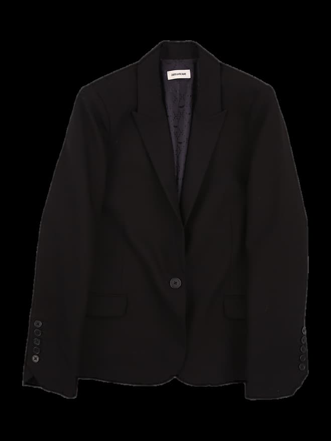 원 버튼 긴팔 자켓