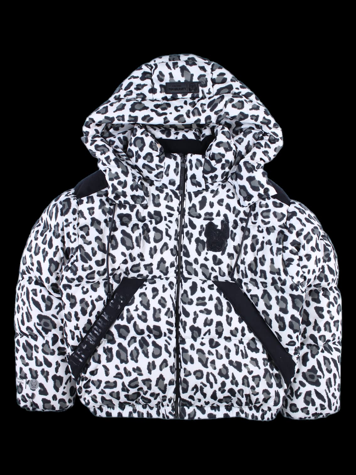 패턴 후드 패딩