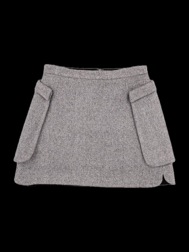 페이크 포켓 미니 스커트