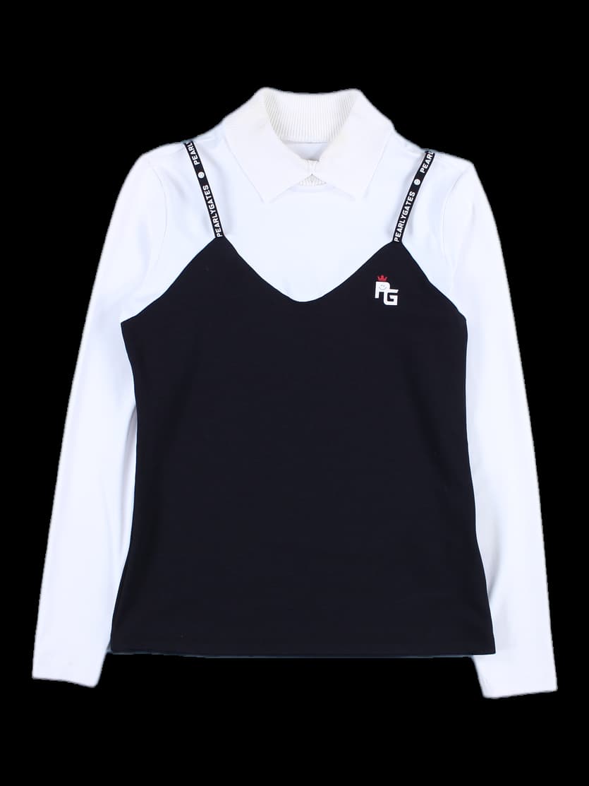 멜빵 골프 긴팔 티셔츠