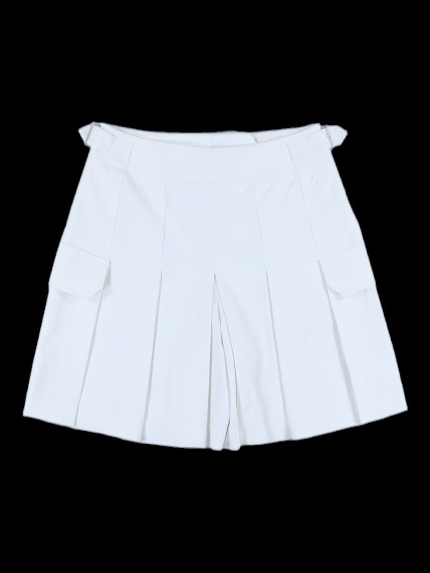 허리 버클 포인트 프릴 반바지