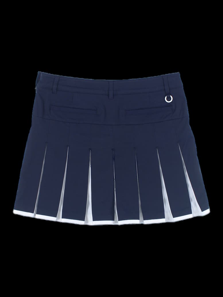 밑단 라인 포인트 플레어 스커트