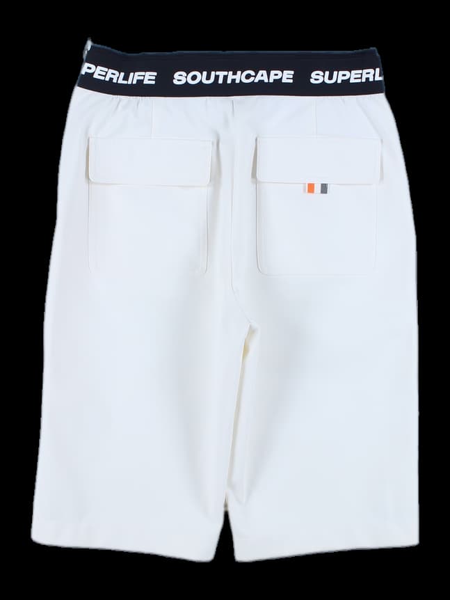 로고 포인트 지퍼 포켓 반바지