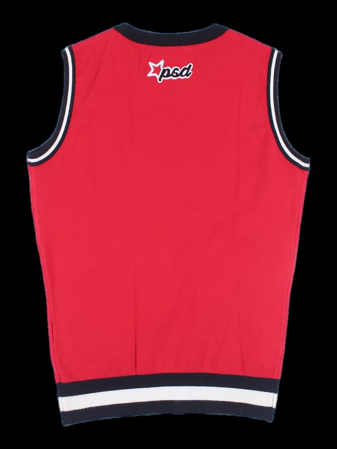 캐릭터 로고 골프 조끼