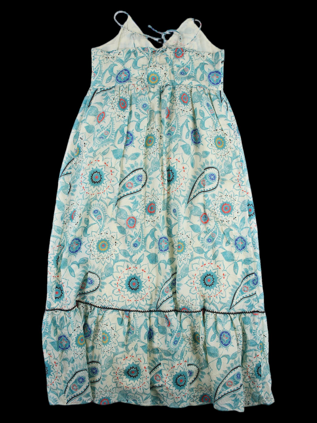 에스닉 스트랩 롱 원피스