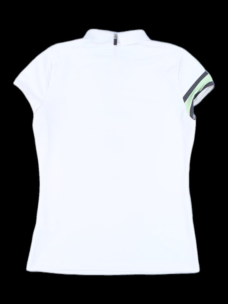 배색 지퍼 카라 티셔츠