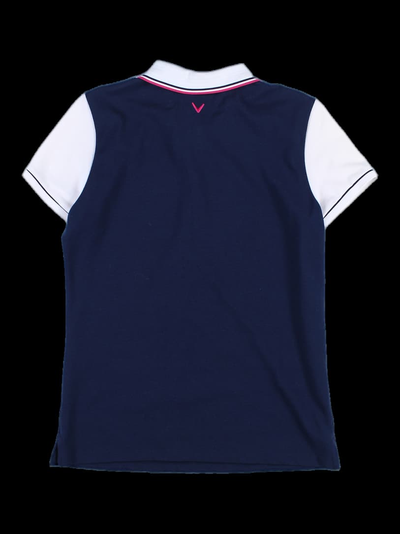 배색 반팔카라티