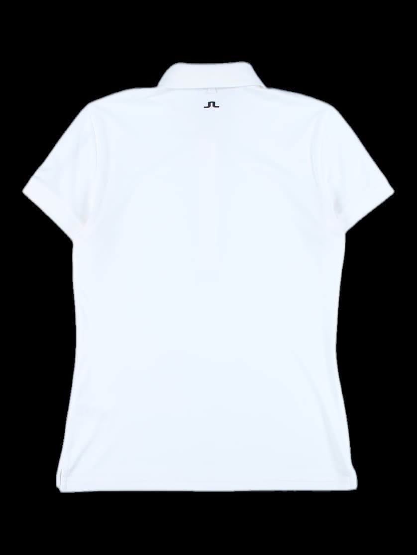 로고 자수 포인트 베이직 반소매 카라 티셔츠