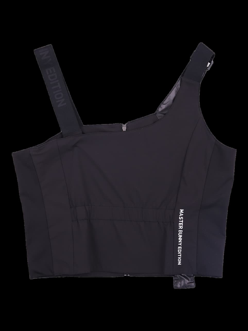 언발란스 밴딩 크롭 조끼