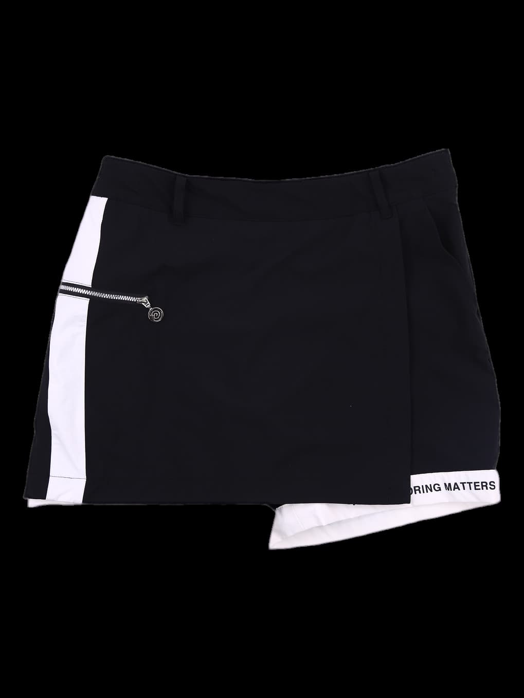 지퍼 포인트 치마 반바지